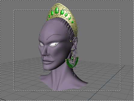 The female head we want to animate.